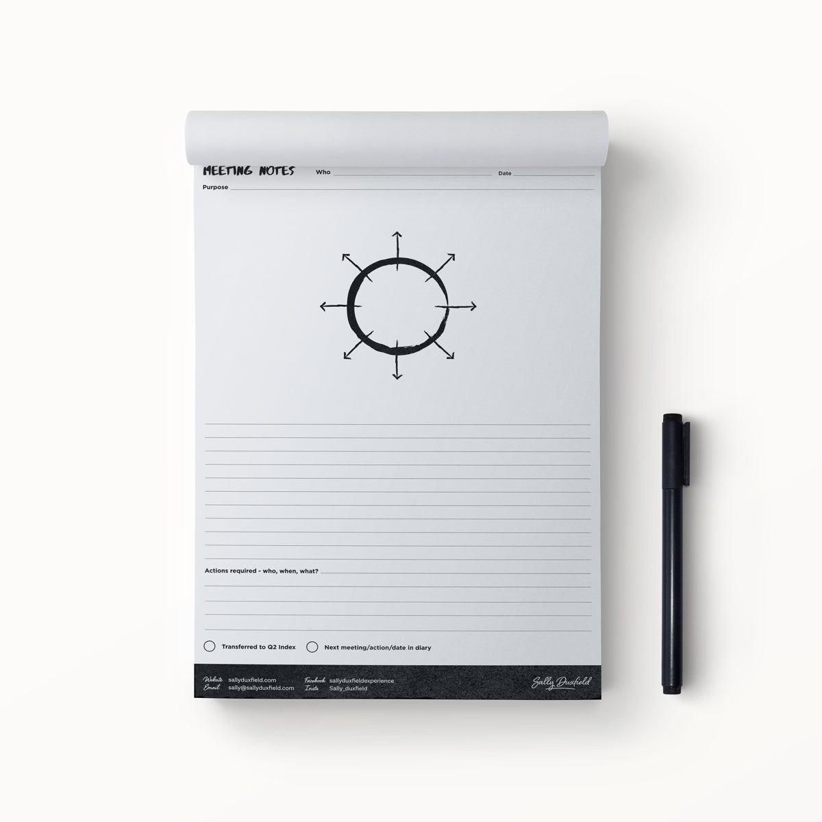 Discusion Note Pad IMPACT4Q | Meeting Note Pad - SallyDuxfield